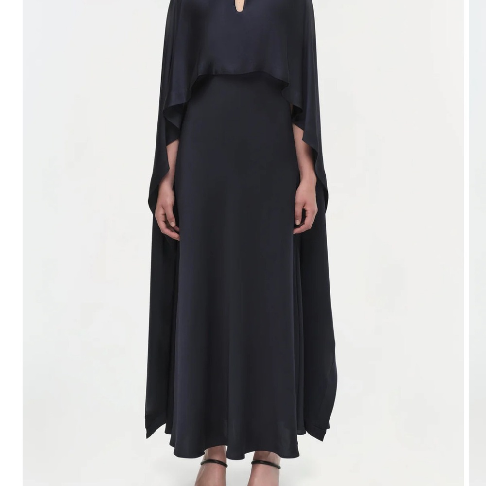 Jonathan Simkhai Black Long Sleeve Plunge Dress